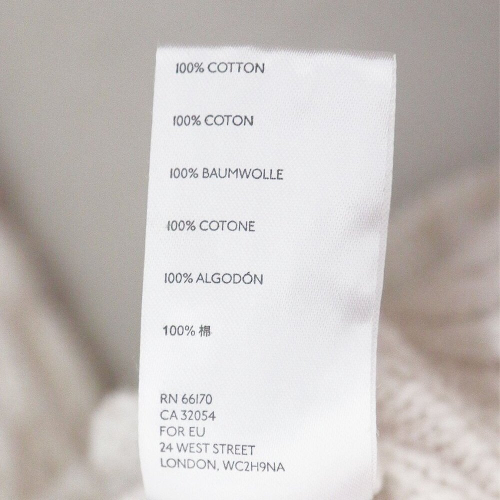 Free People Chloe Cardigan M Evening Cream White Loose Knit Cropped Sweater $128 - Picture 11 of 15
